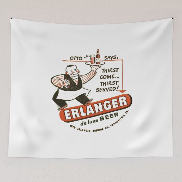 Aperçu de l'œuvre Vintage Erlanger Deluxe Beer - Erlanger Brewing Co. - Philadelphia, Pennsylvania créée et vendue par QuayTradingCo.
