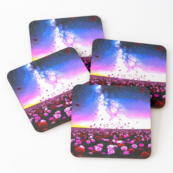 Item preview, Enchanting Rose Garden Under a Breathtaking Milky Way sky designed and sold by Fantabulous.