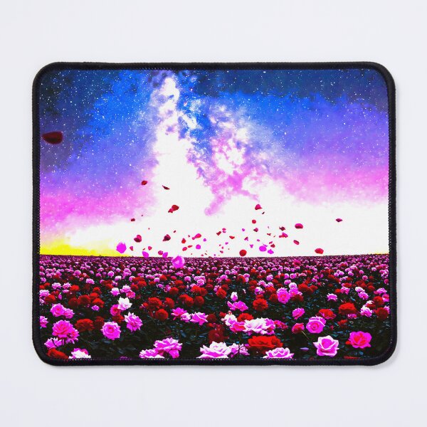 Item preview, Enchanting Rose Garden Under a Breathtaking Milky Way sky designed and sold by Fantabulous.