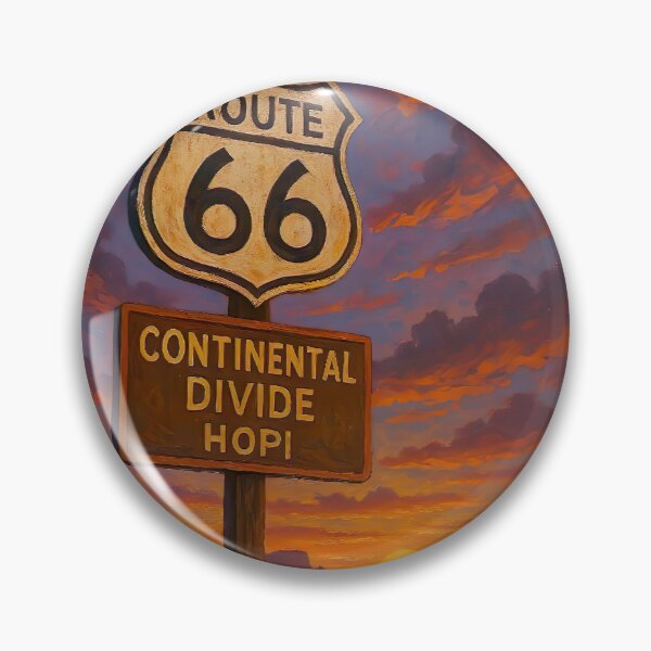 Item preview, Retro Vintage Route 66 Continental Divide Hopi Sunsets New Mexico Mother Road designed and sold by 90snerd.