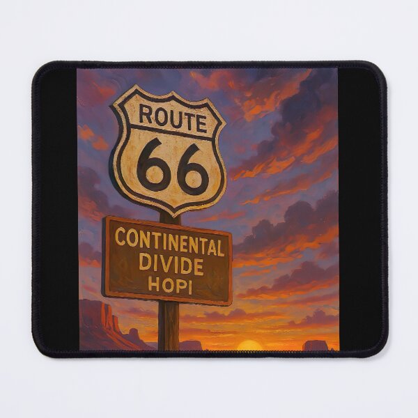 Item preview, Retro Vintage Route 66 Continental Divide Hopi Sunsets New Mexico Mother Road designed and sold by 90snerd.