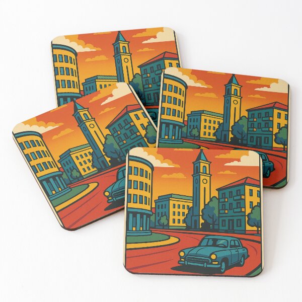 Item preview, Bălți in Retro Pop Art Style | Moldova Travel Poster Design | Bold Vintage Illustration of Bălți City | Colorful Urban Scene with Eastern European Charm | Graphic Travel Art designed and sold by PaintedPixels01.