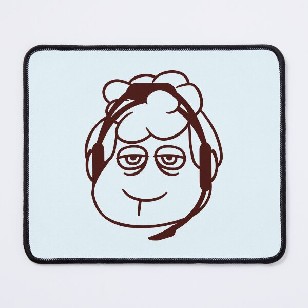 Item preview, Sheep Gamer Headset Call Center Nerd Sad Game Cool designed and sold by shirt-o-mat.