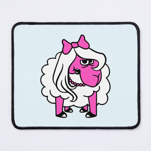 Item preview, Sheep Insults Girl Woman Bad Look Pretty Mad Crazy designed and sold by shirt-o-mat.
