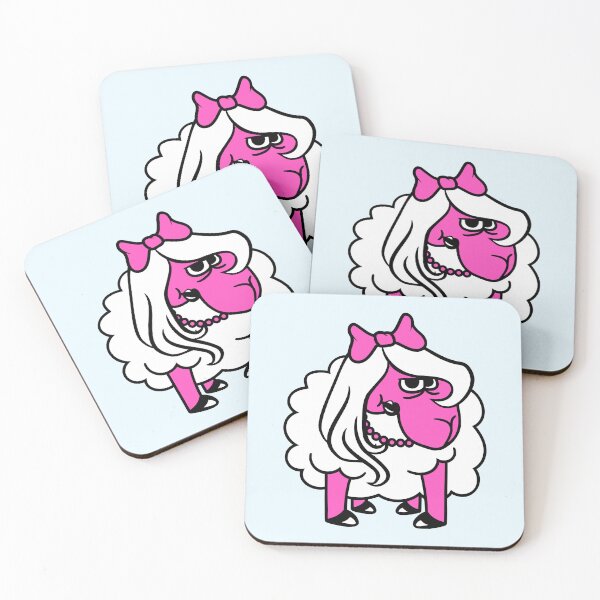 Item preview, Sheep Insults Girl Woman Bad Look Pretty Mad Crazy designed and sold by shirt-o-mat.