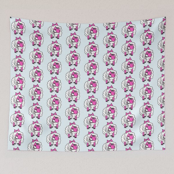 Item preview, Sheep Insults Girl Woman Bad Look Pretty Mad Crazy designed and sold by shirt-o-mat.