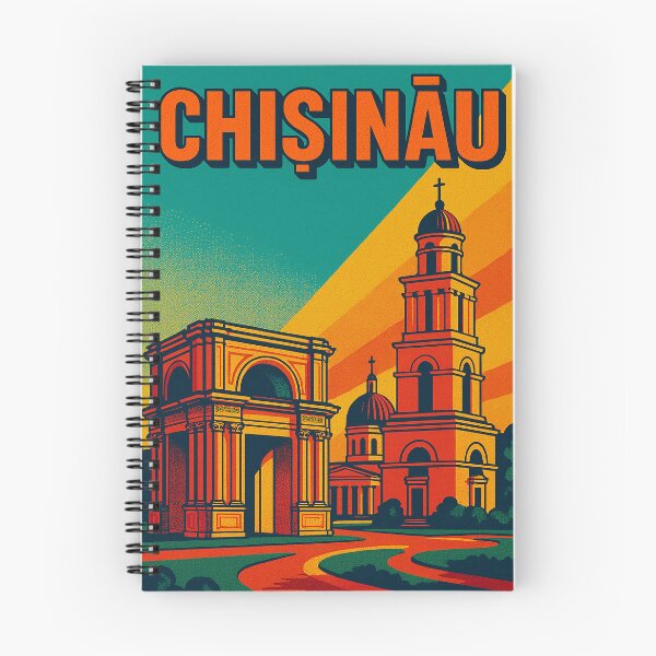 Item preview, Chișinău in Retro Pop Art Style | Vibrant Moldova Travel Vibes | Colorful Cityscape with Vintage Aesthetic | Funky Pop Art Design of Eastern Europe designed and sold by PaintedPixels01.