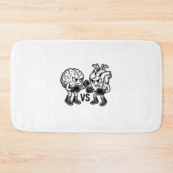 Item preview, Mind vs. Heart – Monochrome Emotional Duel designed and sold by TZN Wear.