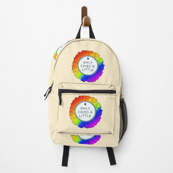 Item preview, Only cried a little badge (rainbow) designed and sold by ikigaiartist.