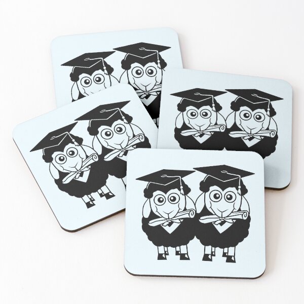 Item preview, 2 Sheep Graduated College Abi Two Student Team Fun designed and sold by shirt-o-mat.