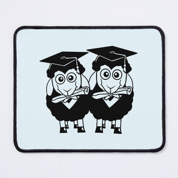 Item preview, 2 Sheep Graduated College Abi Two Student Team Fun designed and sold by shirt-o-mat.