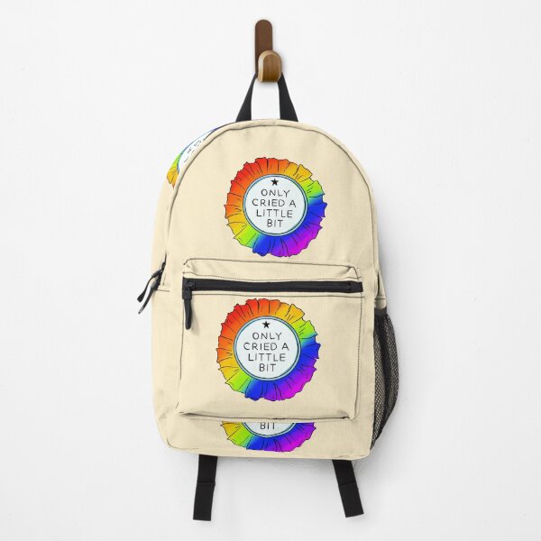 Item preview, Only cried a little bit badge (rainbow) designed and sold by ikigaiartist.