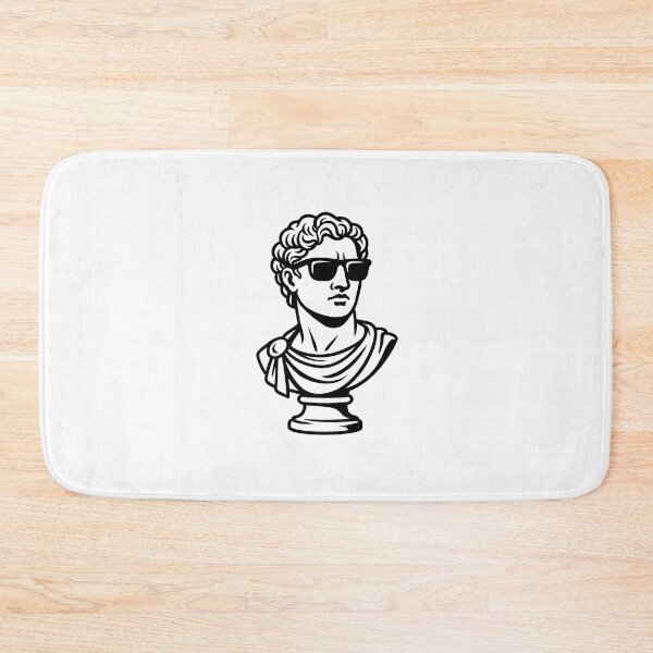 Item preview, "Timeless Fusion – Monochrome Greek Statue Remix designed and sold by TZN Wear.