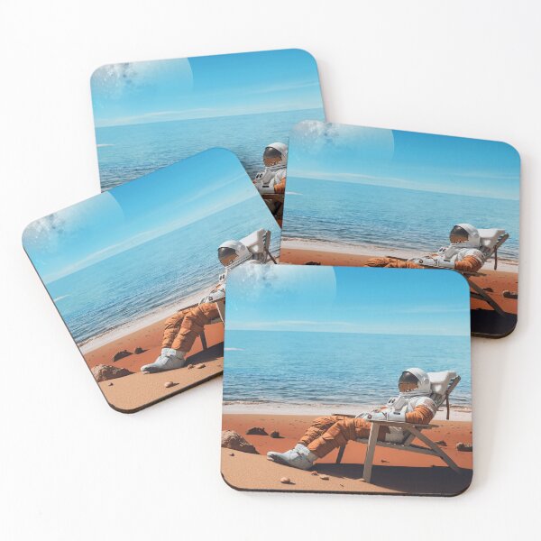 Item preview, Astronaut on Mars beach designed and sold by The Artfiller.