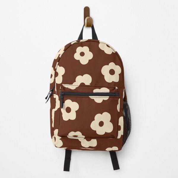 Item preview, Daisy Flowers Groovy Brown Floral Pattern designed and sold by faithinkindness.