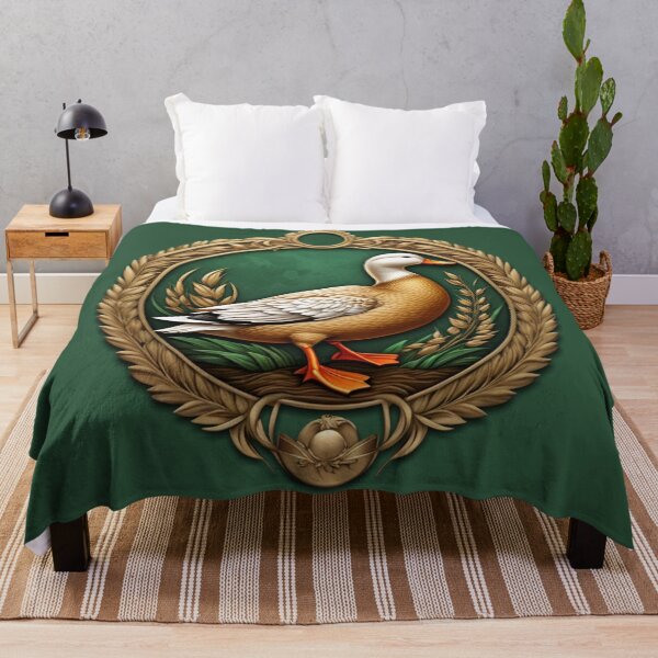 Item preview, GOLDEN DUCK SHIELD (#2C553C) designed and sold by Marlon Oseguera.