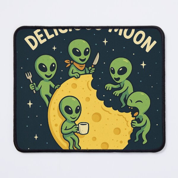 Item preview, Delicious Moon – Alien Snack Time designed and sold by Majd-makansi.