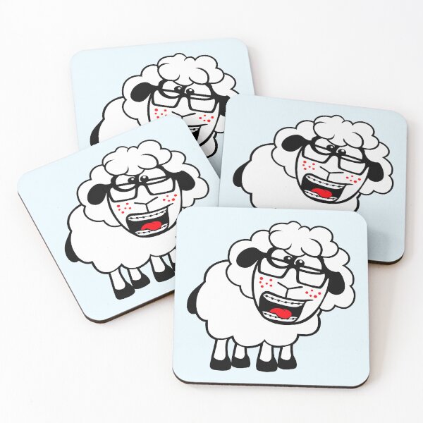 Item preview, Sheep Nerd Horn-Rimmed Glasses Braces Geek Gamer designed and sold by shirt-o-mat.