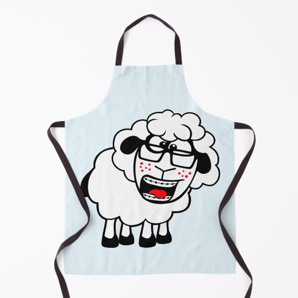 Item preview, Sheep Nerd Horn-Rimmed Glasses Braces Geek Gamer designed and sold by shirt-o-mat.