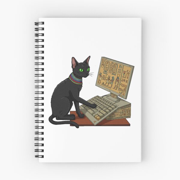 Item preview, Egyptian Cat Hacker! designed and sold by mukraker.