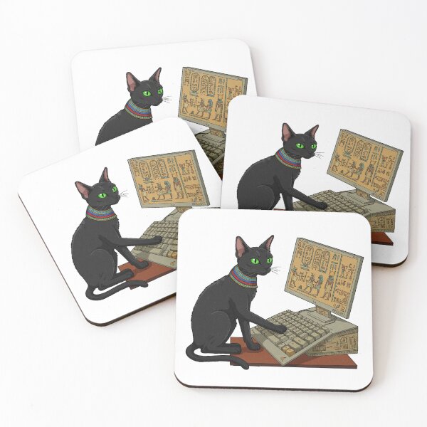 Item preview, Egyptian Cat Hacker! designed and sold by mukraker.