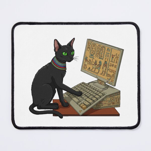 Item preview, Egyptian Cat Hacker! designed and sold by mukraker.