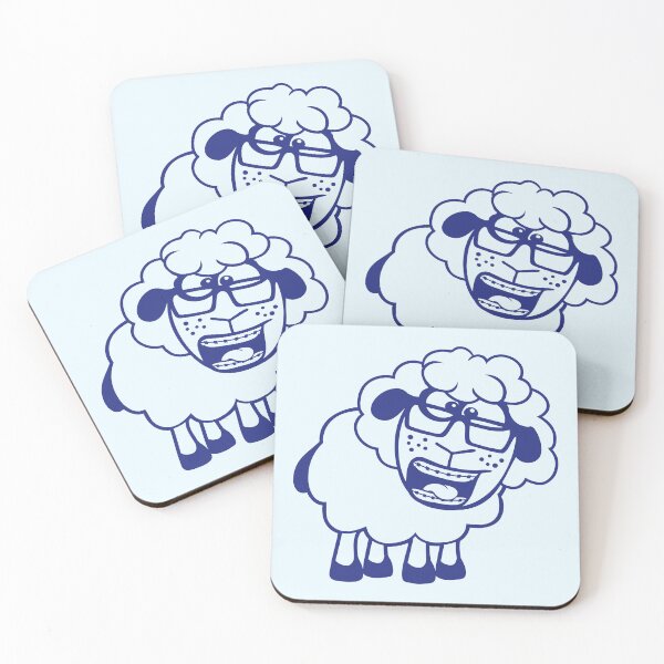 Item preview, Sheep Nerd Horn-Rimmed Glasses Braces Geek Gamer designed and sold by shirt-o-mat.