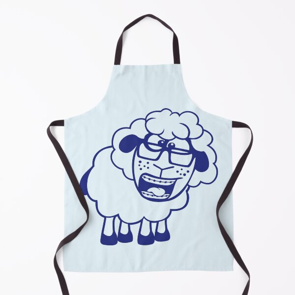 Item preview, Sheep Nerd Horn-Rimmed Glasses Braces Geek Gamer designed and sold by shirt-o-mat.