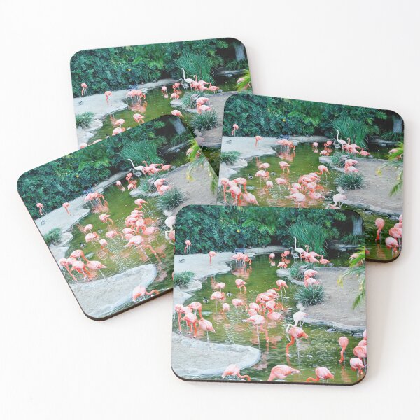 Item preview, Pink Flamingo Paradise designed and sold by Wisps & Whiskers Designs.