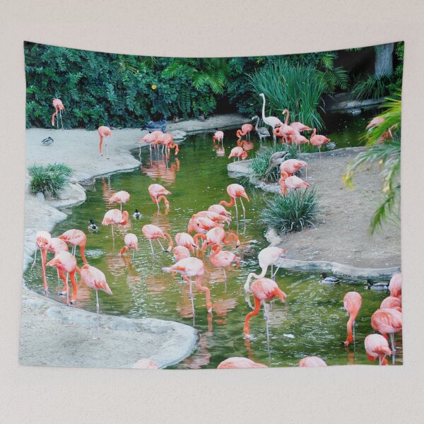 Item preview, Pink Flamingo Paradise designed and sold by Wisps & Whiskers Designs.