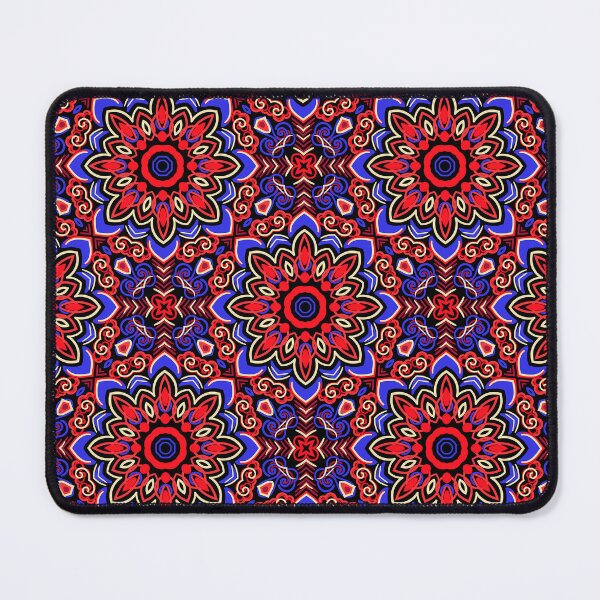 Item preview, Mexican Tile Design Art In Red And Blue designed and sold by DEC02.