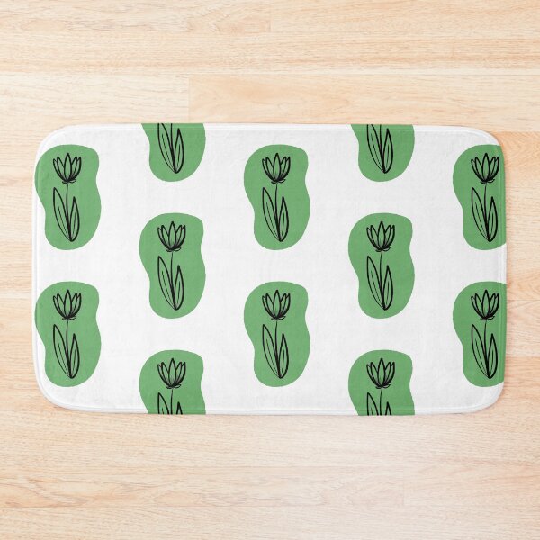 Item preview, Abstract Green and Black Floral designed and sold by HydrangeaDelMar.