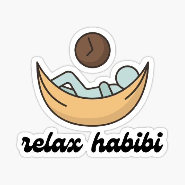 Item preview, No Stress, Just Rest – Habibi designed and sold by Glitch & Stick.