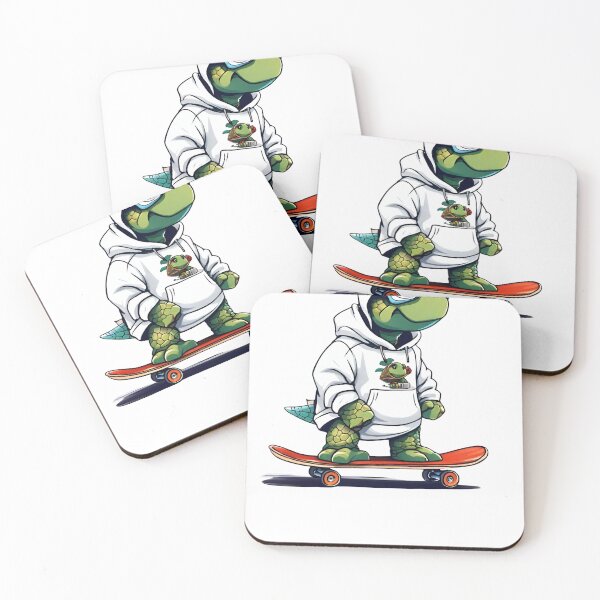 Item preview, Turtle skateboarding in a hoodie designed and sold by Travis Drew Designs.