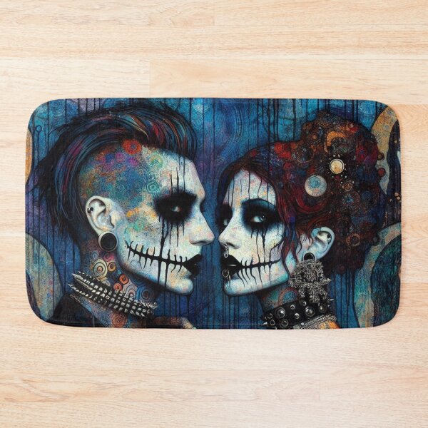Item preview, Punk Metal Couple Art designed and sold by TheDarkWardrobe.