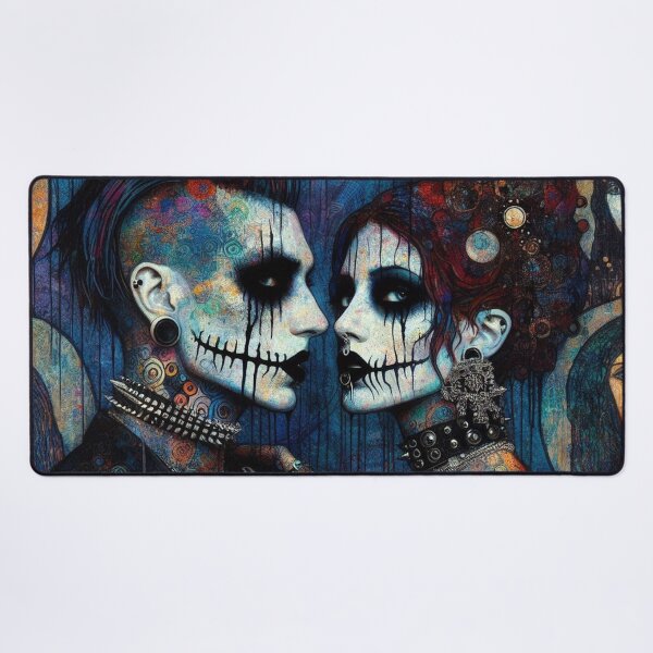 Item preview, Punk Metal Couple Art designed and sold by TheDarkWardrobe.