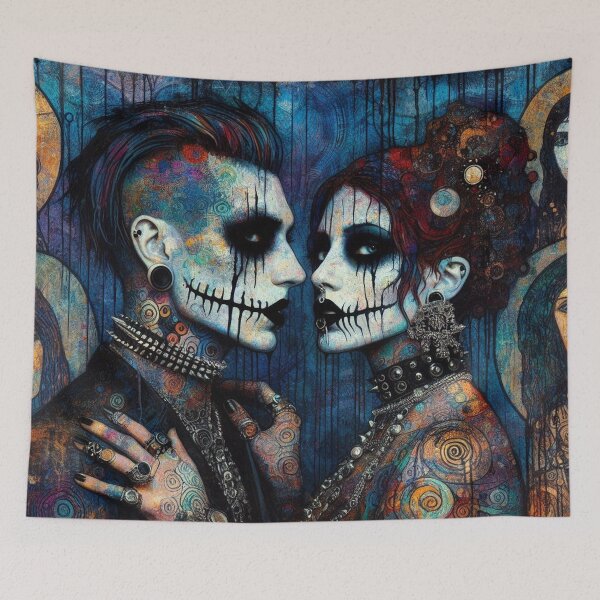 Item preview, Punk Metal Couple Art designed and sold by TheDarkWardrobe.