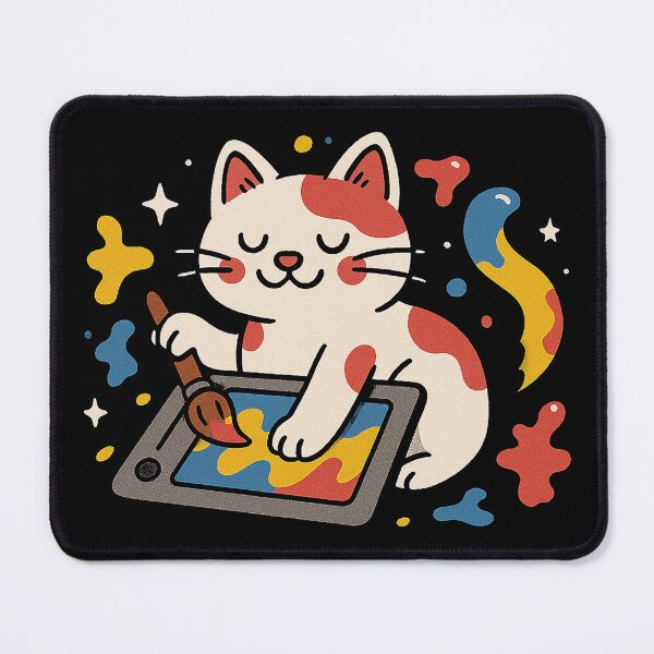 Item preview, Purrfectly Creative Digital Art Cat designed and sold by zzz888.