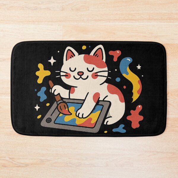 Item preview, Purrfectly Creative Digital Art Cat designed and sold by zzz888.