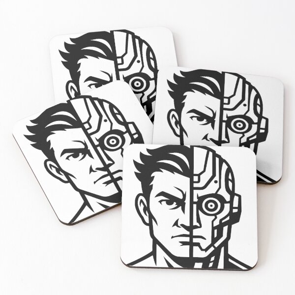 Item preview, Cyber Evolution – Monochrome Human-Machine Hybrid designed and sold by TZN Wear.