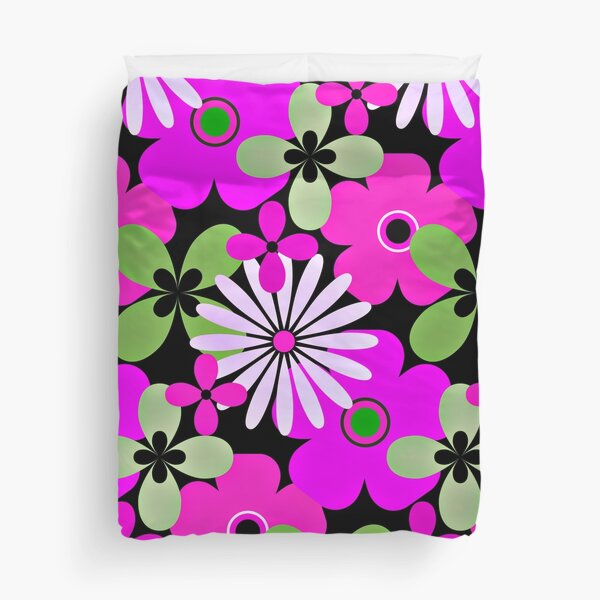 Item preview, Mid-Century Modern Pink And White Flower Design Pattern designed and sold by DEC02.