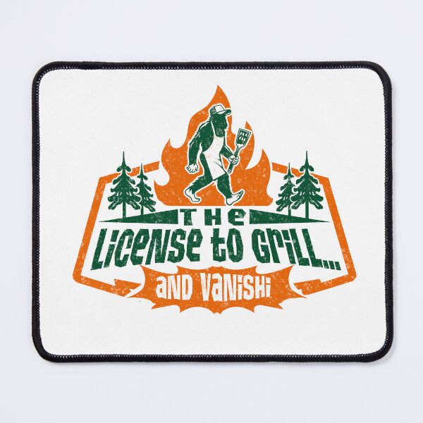 Item preview, License to Grill... and Vanish – Funny Sasquatch BBQ T-Shirt designed and sold by AdyKurniawan.