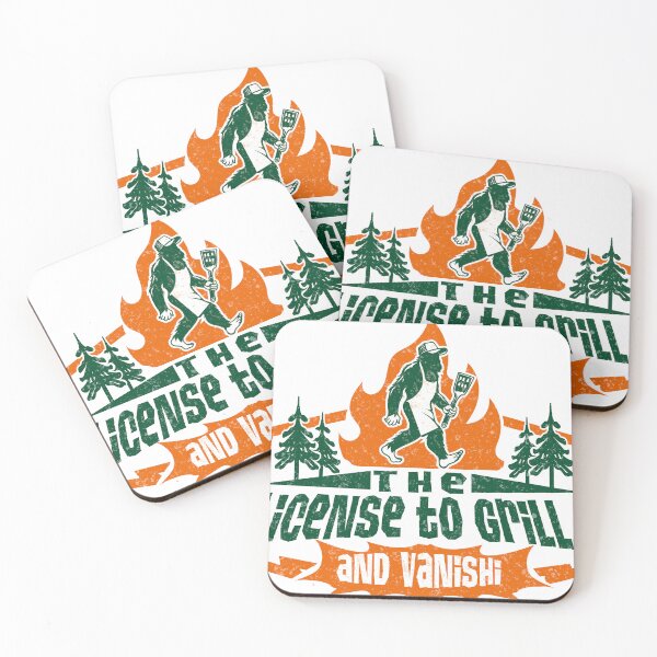 Item preview, License to Grill... and Vanish – Funny Sasquatch BBQ T-Shirt designed and sold by AdyKurniawan.
