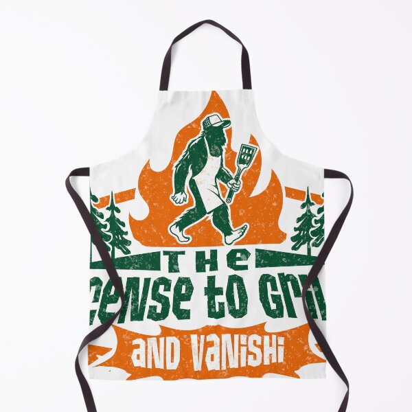 Item preview, License to Grill... and Vanish – Funny Sasquatch BBQ T-Shirt designed and sold by AdyKurniawan.