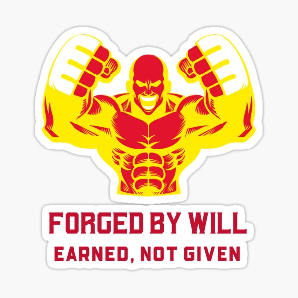 Item preview, Forged By Will. Earned, Not Given. designed and sold by D.O.G.S. Robotics.