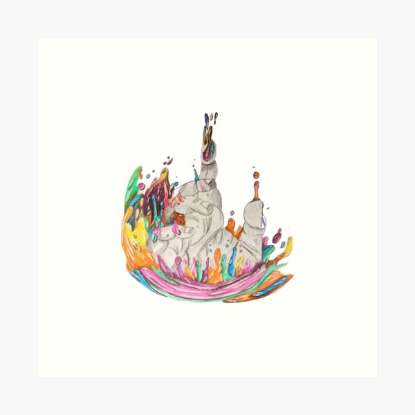 Item preview, Hand coming out of colorful water designed and sold by Nikkolee62.