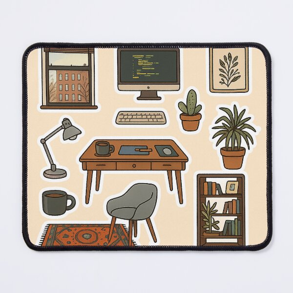Item preview, Cozy Home Office Elements Collection designed and sold by zzz888.