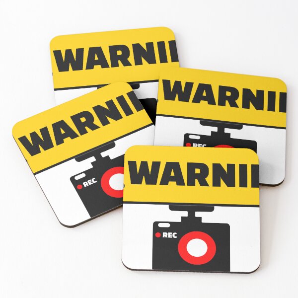 Item preview, Dash Cam Recording Warning Sign t-shirt designed and sold by TayShopMT.
