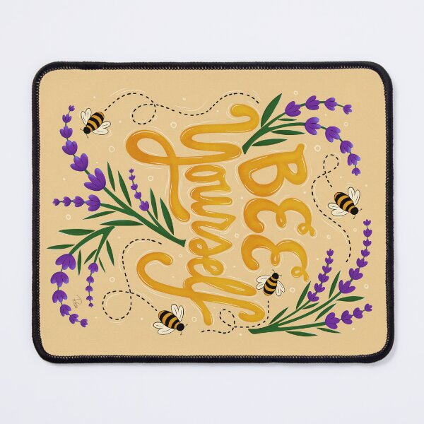 Item preview, Bee Yourself - Inspirational Hand Lettering designed and sold by Rebecca Navarre.