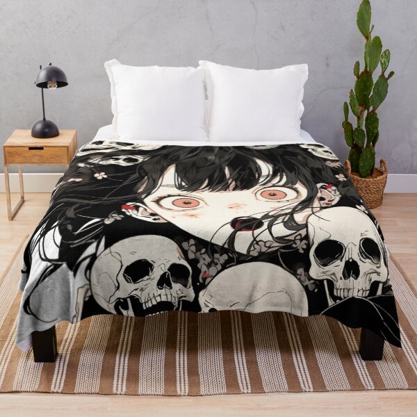 Item preview, Anime Girl in Skull Headdress designed and sold by bubblegoth.